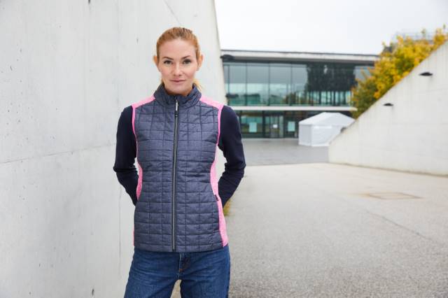 Daiber Damen Hybrid Strickfleece Gilet JN739